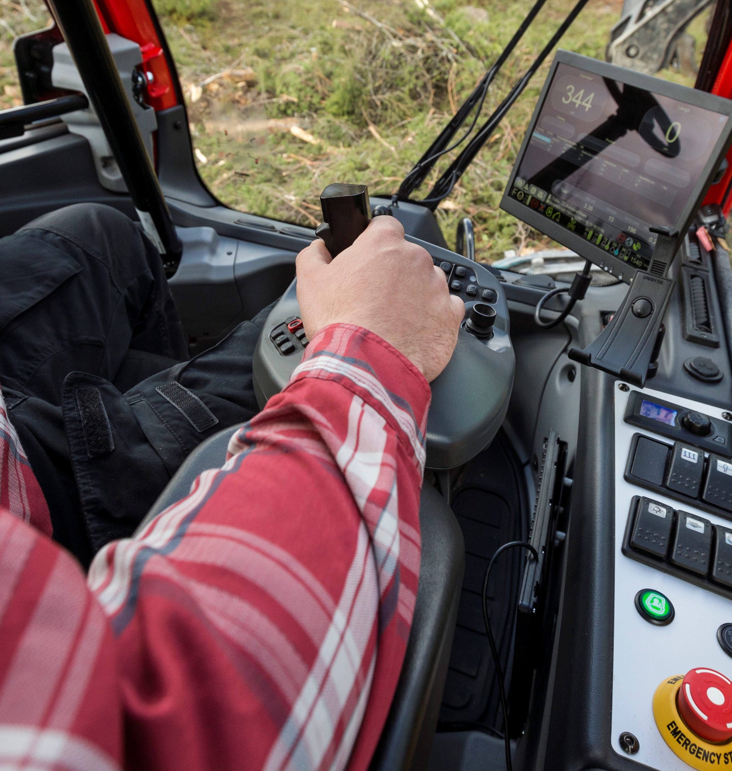 Controle manual Komatsu