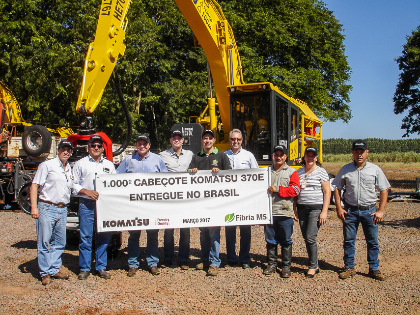 1.000º cabeçote Komatsu 370E entregue no Brasil