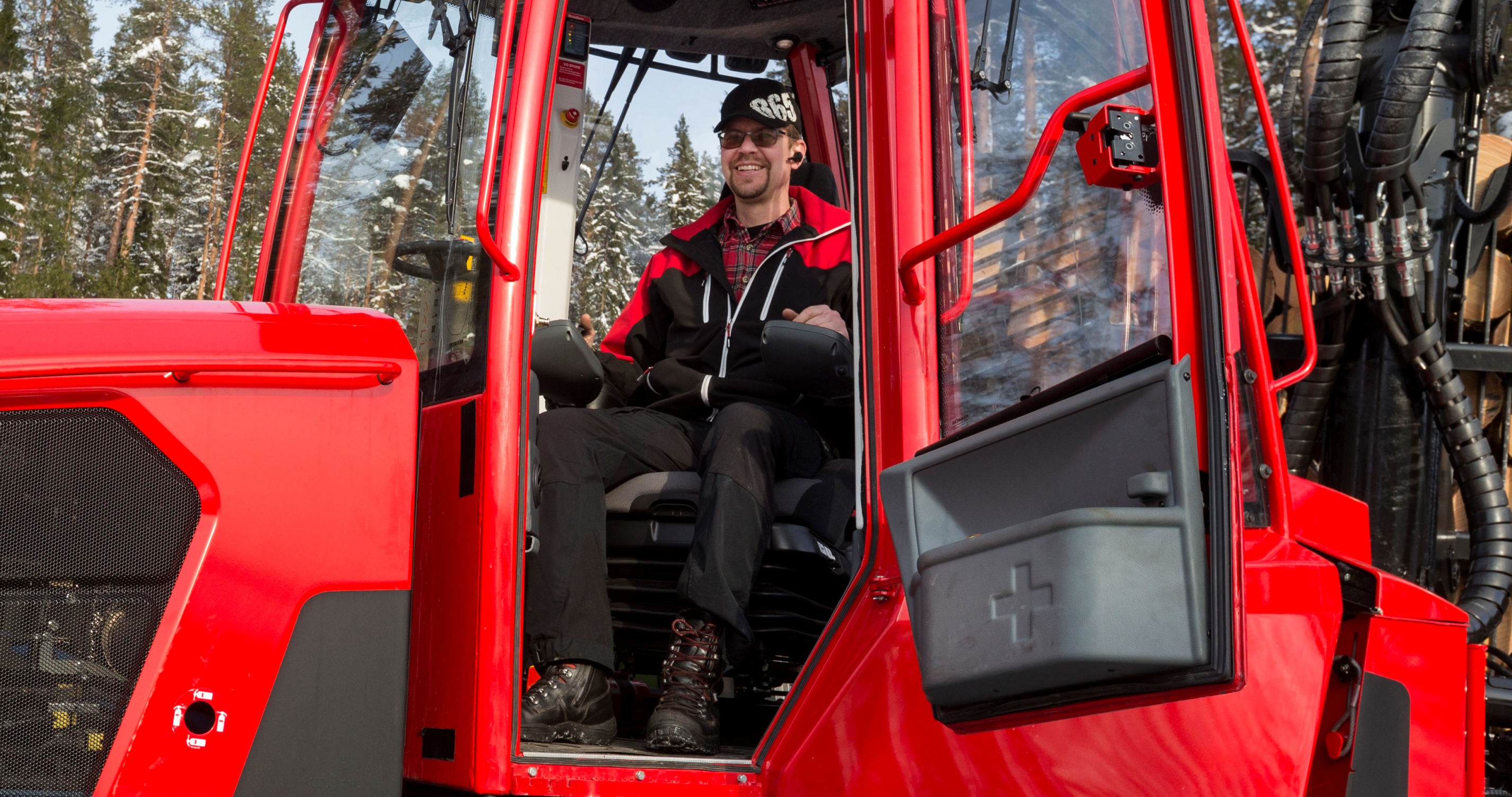 Cabine de forwarder Komatsu