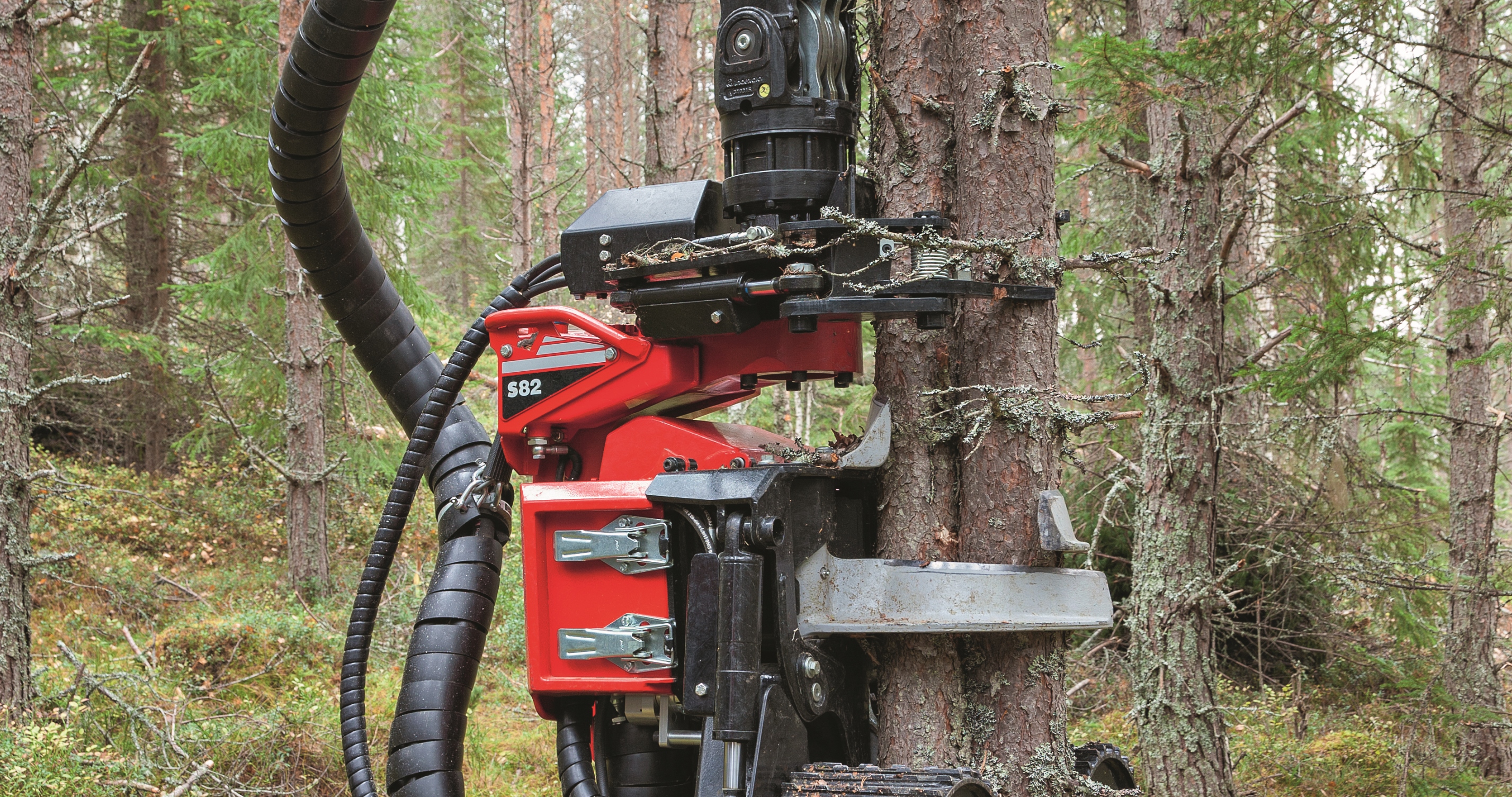 Diversas opções para cabeçotes nos harvester Komatsu